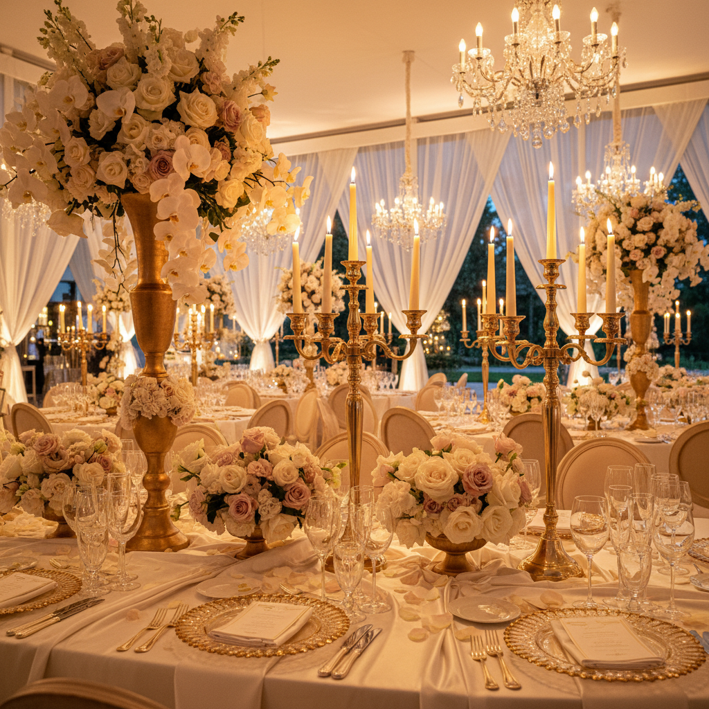 Luxury milestone birthday celebration elegant decor